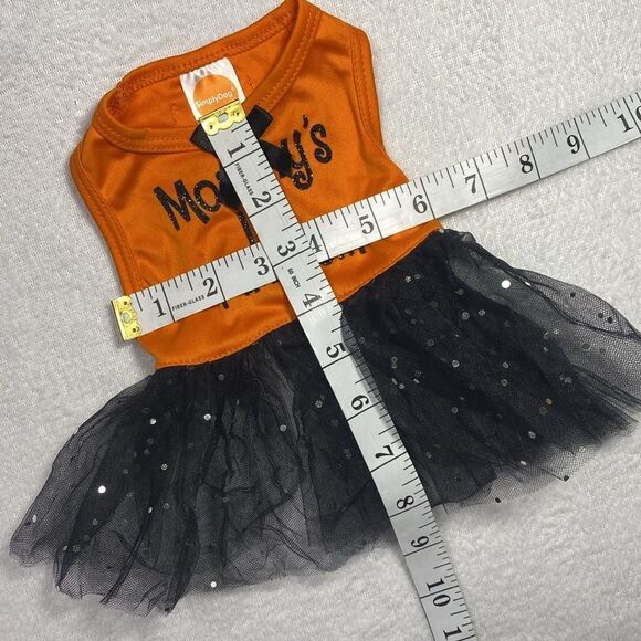 Halloween Tulle Skirt Dog Dress Mommy's Lil' Pumpkin - Picture 5 of 7